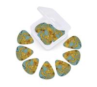 12 Pcs Guitar Picks Canada Map Animals Bears Plectrums With 3 Thickness For Electric,Acoustic Guitars