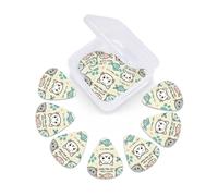 12 Pcs Guitar Picks Cat Fish Icons Cat Faces Plectrums With 3 Thickness For Electric,Acoustic Guitars