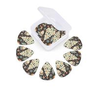 12 Pcs Guitar Picks Christmas Cute Owl Fox Plectrums With 3 Thickness For Electric,Acoustic Guitars