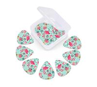 12 Pcs Guitar Picks Christmas Pineapple Flamingo Xmas Plectrums With 3 Thickness For Electric,Acoustic Guitars