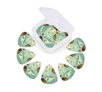 12 Pcs Guitar Picks Comic Hot Air Balloons Plectrums With 3 Thickness For Electric,Acoustic Guitars