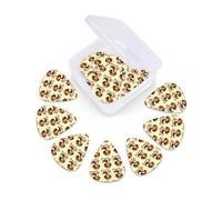 12 Pcs Guitar Picks Cute Dachshund Dog Love Plectrums With 3 Thickness For Electric,Acoustic Guitars