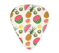 12 Pcs Guitar Picks Cute Fruit Guitar Plectrums Includes Thin, Medium & Heavy Gauges 3 Sizes For Guitars Ukulele With Organizer Storage Box