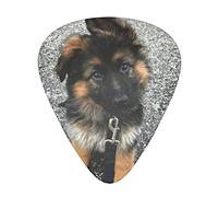 12 Pcs Guitar Picks Cute German Shepherd Puppy 3 Different Thicknesses, Classic Triangle, For Acoustic Guitar, Electric Guitar, Bass Guitar