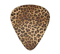 12 Pcs Guitar Picks Cute Leopard Guitar Plectrums Includes Thin, Medium & Heavy Gauges 3 Sizes For Ukulele With Organizer Storage Box
