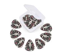 12 Pcs Guitar Picks Cute Pitbull Dog Heart Plectrums With 3 Thickness For Electric,Acoustic Guitars