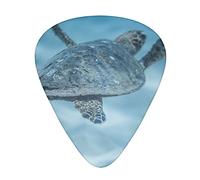 12 Pcs Guitar Picks Cute Turtle Guitar Plectrums Includes Thin, Medium & Heavy Gauges 3 Sizes For Ukulele With Organizer Storage Box