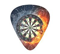 12 Pcs Guitar Picks Dart Board Guitar Plectrums Includes Thin, Medium & Heavy Gauges 3 Sizes For Guitars Ukulele With Organizer Storage Box