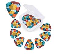 12 PCS Guitar Picks for Acoustic Guitar with Organizer Storage Box Bass Pick Colored Umbrellas Personalized Guitar Pick Celluloid plectrums 0.46 mm 0.71 mm 0.96 mm for Ukulele