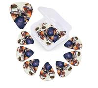 12 PCS Guitar Picks for Acoustic Guitar with Organizer Storage Box Bass Pick Jazz Drum Personalized Guitar Pick Celluloid plectrums 0.46 mm 0.71 mm 0.96 mm for Ukulele