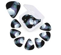 12 PCS Guitar Picks for Acoustic Guitar with Organizer Storage Box Bass Pick Pigeon Personalized Guitar Pick Celluloid plectrums 0.46 mm 0.71 mm 0.96 mm for Ukulele