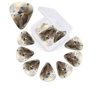 12 PCS Guitar Picks for Acoustic Guitar with Organizer Storage Box Bass Pick Polar Bear Love Personalized Guitar Pick Celluloid plectrums 0.46 mm 0.71 mm 0.96 mm for Ukulele