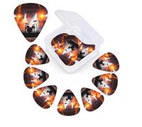 12 PCS Guitar Picks for Acoustic Guitar with Organizer Storage Box Bass Pick Rock Concert Stage Personalized Guitar Pick Celluloid plectrums 0.46 mm 0.71 mm 0.96 mm for Ukulele