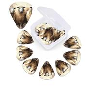 12 PCS Guitar Picks for Acoustic Guitar with Organizer Storage Box Bass Pick Sheeps Watercolor Personalized Guitar Pick Celluloid plectrums 0.46 mm 0.71 mm 0.96 mm for Ukulele