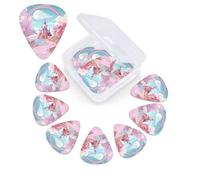 12 PCS Guitar Picks for Acoustic Guitar with Organizer Storage Box Bass Pick Sweet Land Personalized Guitar Pick Celluloid plectrums 0.46 mm 0.71 mm 0.96 mm for Ukulele