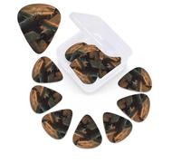 12 PCS Guitar Picks for Acoustic Guitar with Organizer Storage Box Bass Pick World War Aircraft Personalized Guitar Pick Celluloid plectrums 0.46 mm 0.71 mm 0.96 mm for Ukulele