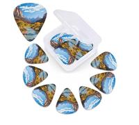 12 PCS Guitar Picks for Acoustic Guitar with Organizer Storage Box Bass Pick Zion National Park Personalized Guitar Pick Celluloid plectrums 0.46 mm 0.71 mm 0.96 mm for Ukulele