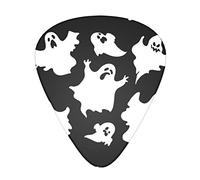 12 Pcs Guitar Picks Halloween Goth Guitar Plectrums Includes Thin, Medium & Heavy Gauges 3 Sizes For Ukulele With Organizer Storage Box