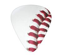 12 Pcs Guitar Picks Includes Thin Medium Heavy Thickness Baseball Lace Close Up Printed Plectrums for Bass Electric Acoustic Guitars Ukulele