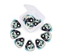 12 Pcs Guitar Picks Moon Yin Yang Galaxy Plectrums With 3 Thickness For Electric,Acoustic Guitars