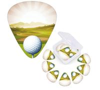 12 Pcs Guitar Picks Personalized Plectrums with Guitar Pick Case Golf Sport