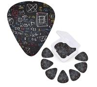 12 Pcs Guitar Picks Personalized Plectrums with Guitar Pick Case mathematics and physics