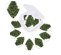 12 PCS Guitar Picks Plectrums with Box Garlad Pine Tree Bass Picks Thin Medium Heavy Guitar Plectrums for Acoustic Electric Guitars Bass Ukulele Guitar Lovers Gift