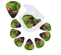 12 PCS Guitar Picks Plectrums with Box Wildlife Animal Snail Bass Picks Thin Medium Heavy Guitar Plectrums for Acoustic Electric Guitars Bass Ukulele Guitar Lovers Gift
