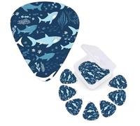 12 Pcs Guitar Picks Plectrums with Guitar Pick Case Sea Turtle