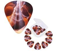 12 PCS Guitar Picks Plectrums with Organizer Storage Box Bass Pick Antelope Canyon Personalized Guitar Pick for Acoustic Guitar Electric Guitar Bass Ukulele