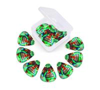 12 Pcs Guitar Picks Puerto Rico Rainbow Tree Frog Plectrums With 3 Thickness For Electric,Acoustic Guitars