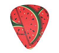 12 Pcs Guitar Picks Red Watermelon Guitar Plectrums Includes Thin, Medium & Heavy Gauges 3 Sizes For Ukulele With Organizer Storage Box