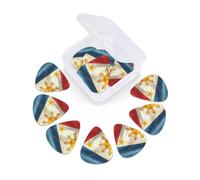 12 Pcs Guitar Picks Retro Philippine Flag Vintage Plectrums With 3 Thickness For Electric,Acoustic Guitars