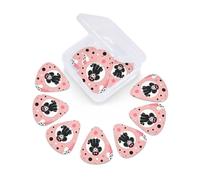 12 Pcs Guitar Picks Senior Poodle Cute Dog Plectrums With 3 Thickness For Electric,Acoustic Guitars