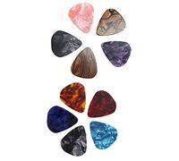 12 Pcs Guitar Picks Shrapnel Guitar Plectrums Celluloid Ukulele Picks Thin Guitar Palette Holder Guitar Pick Acoustic 0.46mm/0.71mm/0.96mm - Random Color Durability and professional
