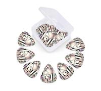 12 Pcs Guitar Picks Spring Happy Easter Bunny Plectrums With 3 Thickness For Electric,Acoustic Guitars