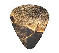 12 Pcs Guitar Picks Sunrise Beach Starfish 3 Different Thicknesses, Classic Triangle, For Acoustic Guitar, Electric Guitar, Bass Guitar