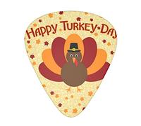 12 Pcs Guitar Picks Thanksgiving Turkey 3 Different Thicknesses, Classic Triangle, For Acoustic Guitar, Electric Guitar, Bass Guitar