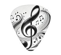 12 Pcs Guitar Picks - Thin/Medium/Heavy - A Beating Note Print Pick For Acoustic, Electric, Bass - Gift For Guitar Players, Solo & Riff