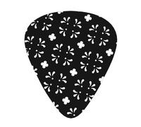 12 Pcs Guitar Picks - Thin/Medium/Heavy - Black Water Splash Print Pick For Acoustic, Electric, Bass - Gift For Guitar Players, Solo & Riff