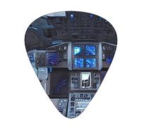 12 Pcs Guitar Picks - Thin/Medium/Heavy - Cabin Of The Future Print Pick For Acoustic, Electric, Bass - Gift For Guitar Players, Solo & Riff