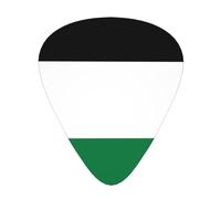12 Pcs Guitar Picks - Thin/Medium/Heavy - Flag Of The State Of Palestine Print Pick For Acoustic, Electric, Bass - Gift For Guitar Players, Solo & Riff