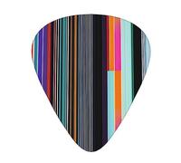 12 Pcs Guitar Picks - Thin/Medium/Heavy - Irregular Vertical Lines Print Pick For Acoustic, Electric, Bass - Gift For Guitar Players, Solo & Riff