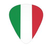 12 Pcs Guitar Picks - Thin/Medium/Heavy - Italian Flag Print Pick For Acoustic, Electric, Bass - Gift For Guitar Players, Solo & Riff