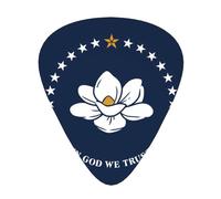 12 Pcs Guitar Picks - Thin/Medium/Heavy - Mississippi State Flag Print Pick For Acoustic, Electric, Bass - Gift For Guitar Players, Solo & Riff