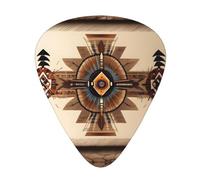 12 Pcs Guitar Picks - Thin/Medium/Heavy - Native American Painting Print Pick For Acoustic, Electric, Bass - Gift For Guitar Players, Solo & Riff