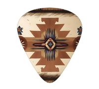 12 Pcs Guitar Picks - Thin/Medium/Heavy - Native American Patterns Print Pick For Acoustic, Electric, Bass - Gift For Guitar Players, Solo & Riff