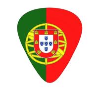 12 Pcs Guitar Picks - Thin/Medium/Heavy - Portuguese Flag Pick For Acoustic, Electric, Bass - Gift For Guitar Players, Solo & Riff