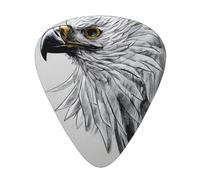 12 Pcs Guitar Picks - Thin/Medium/Heavy - Sketching An Eagle Print Pick For Acoustic, Electric, Bass - Gift For Guitar Players, Solo & Riff