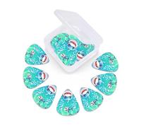 12 Pcs Guitar Picks Underwater World Funny Shark Plectrums With 3 Thickness For Electric,Acoustic Guitars